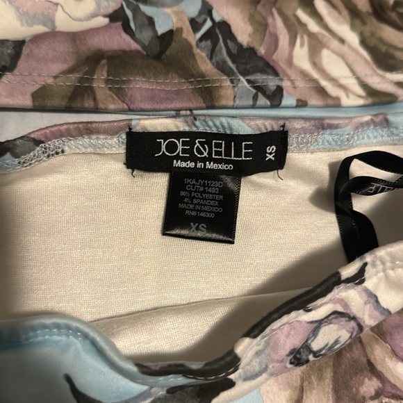 Joe & Elle Flowered Top & Skirt Set - Picture 2 of 3